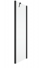 Ronal ścianka boczna 75x200 cm, szkło przezroczyste, profile BLACK LINE czarny mat SOLT207500607